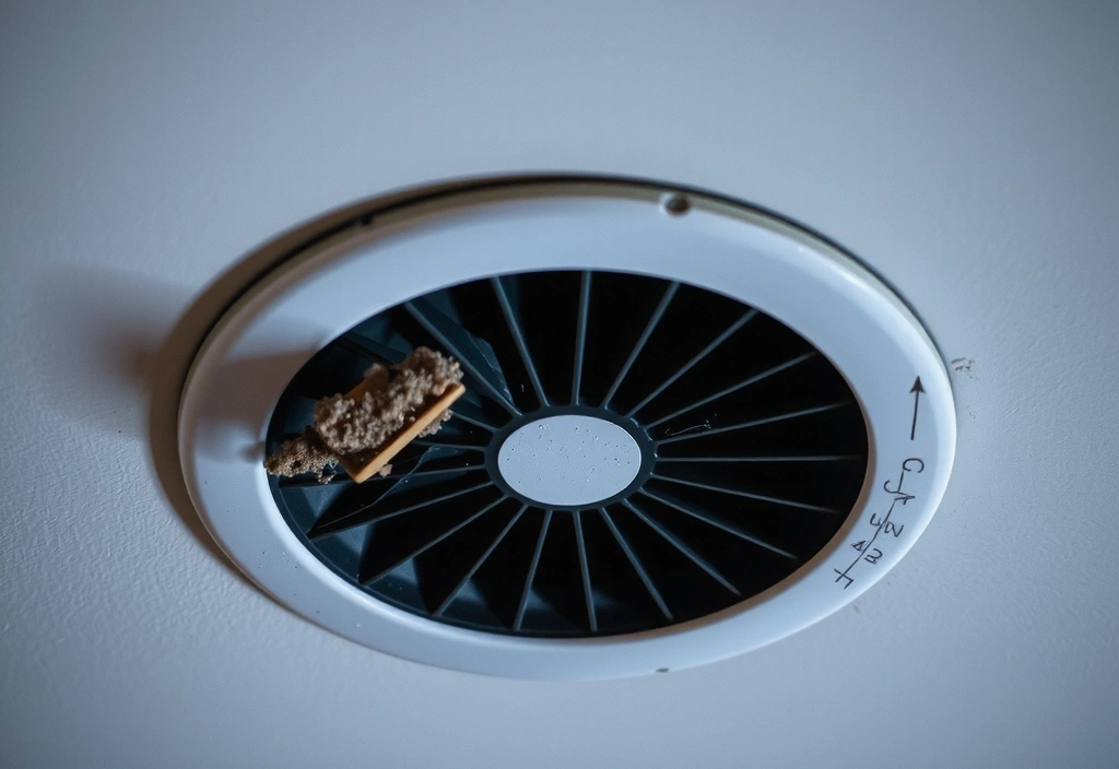 Rejilla de ventilación sucia