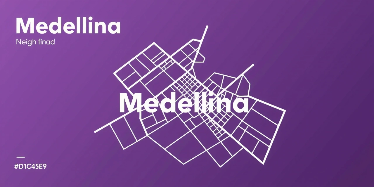 Mapa urbano abstracto