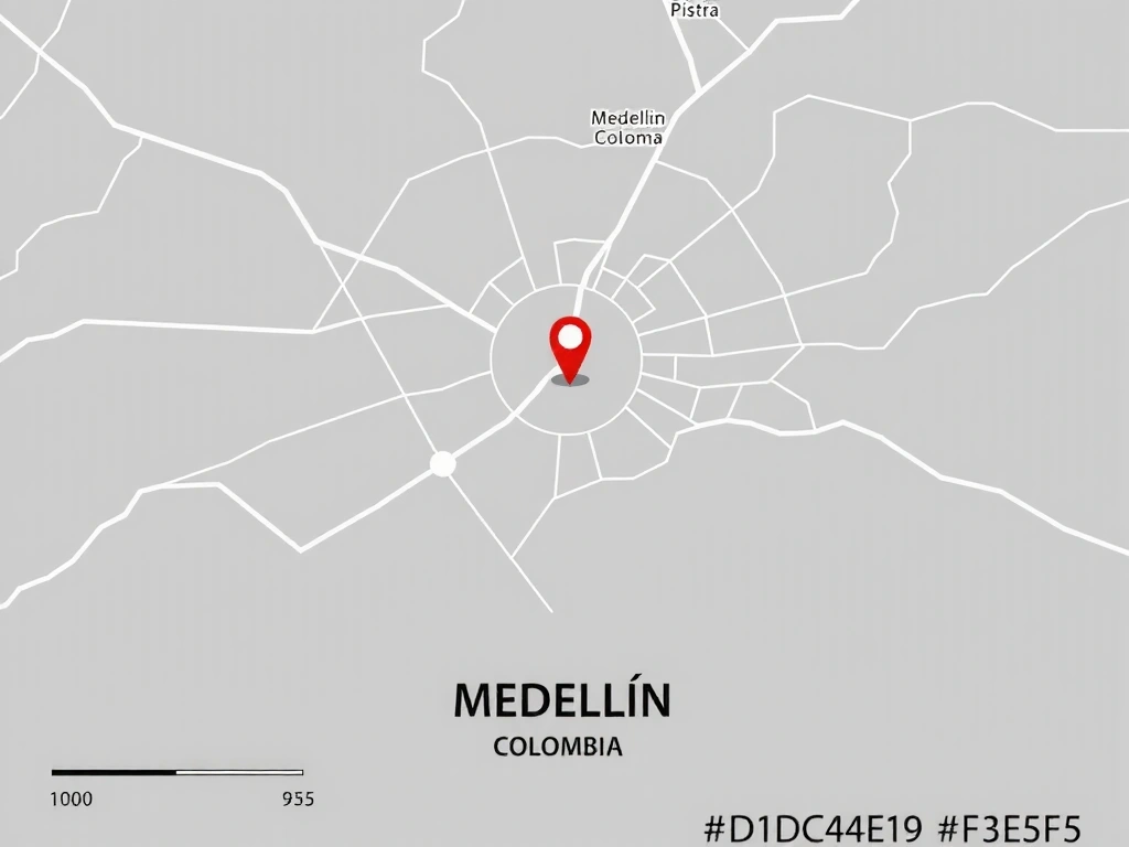 Mapa de ubicación en Medellín