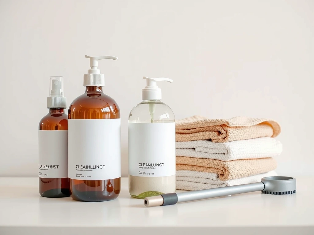 Kit de limpieza desplegado